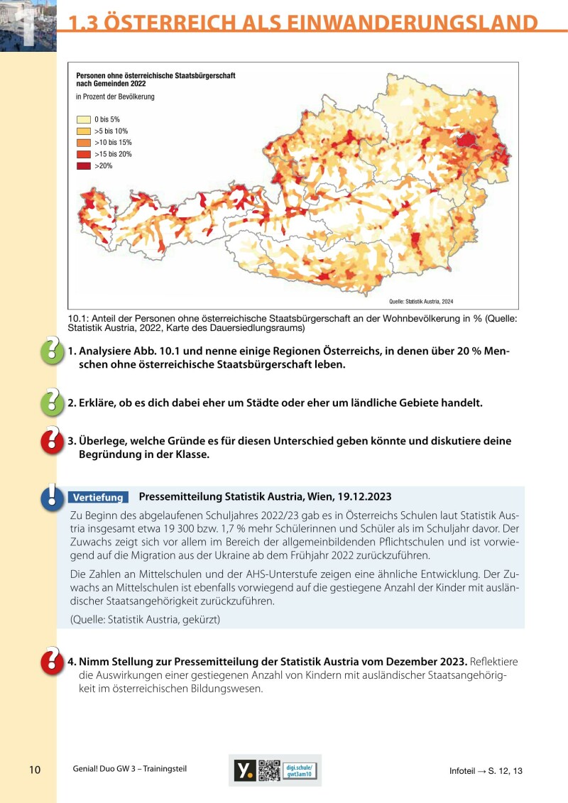 Genial! DUO Geographie und wirtschaftliche Bildung 3 – Trainings-Teil LP’23 v.1.1 / Schulbuch
