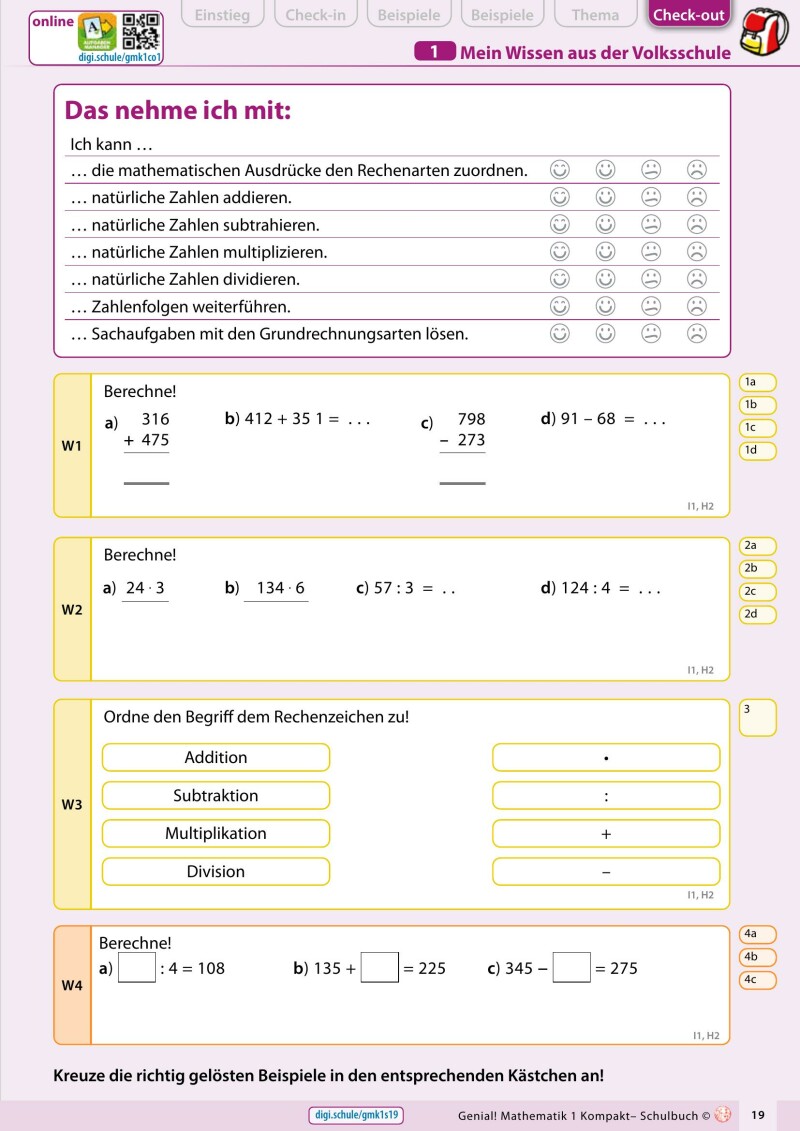 Genial! Mathematik 1 – kompakt IKT_v2.2 Classic: Schulbuch