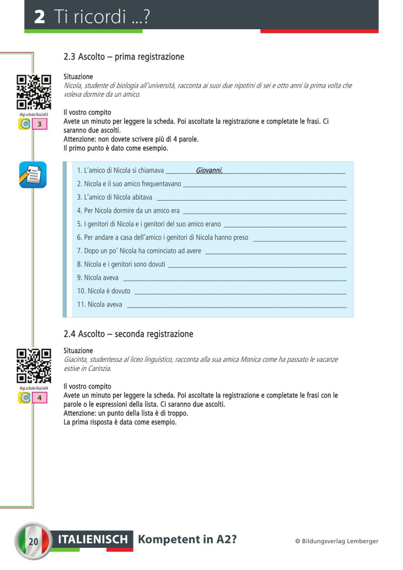 Italienisch – Kompetent in A2?_Übungsbuch / mit Audio-Files; inkl. Audio-CD
