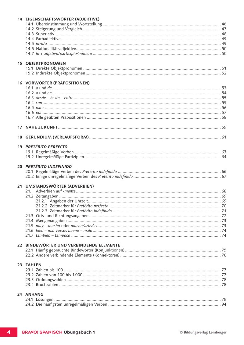 BRAVO – Spanisch Übungsbuch 1