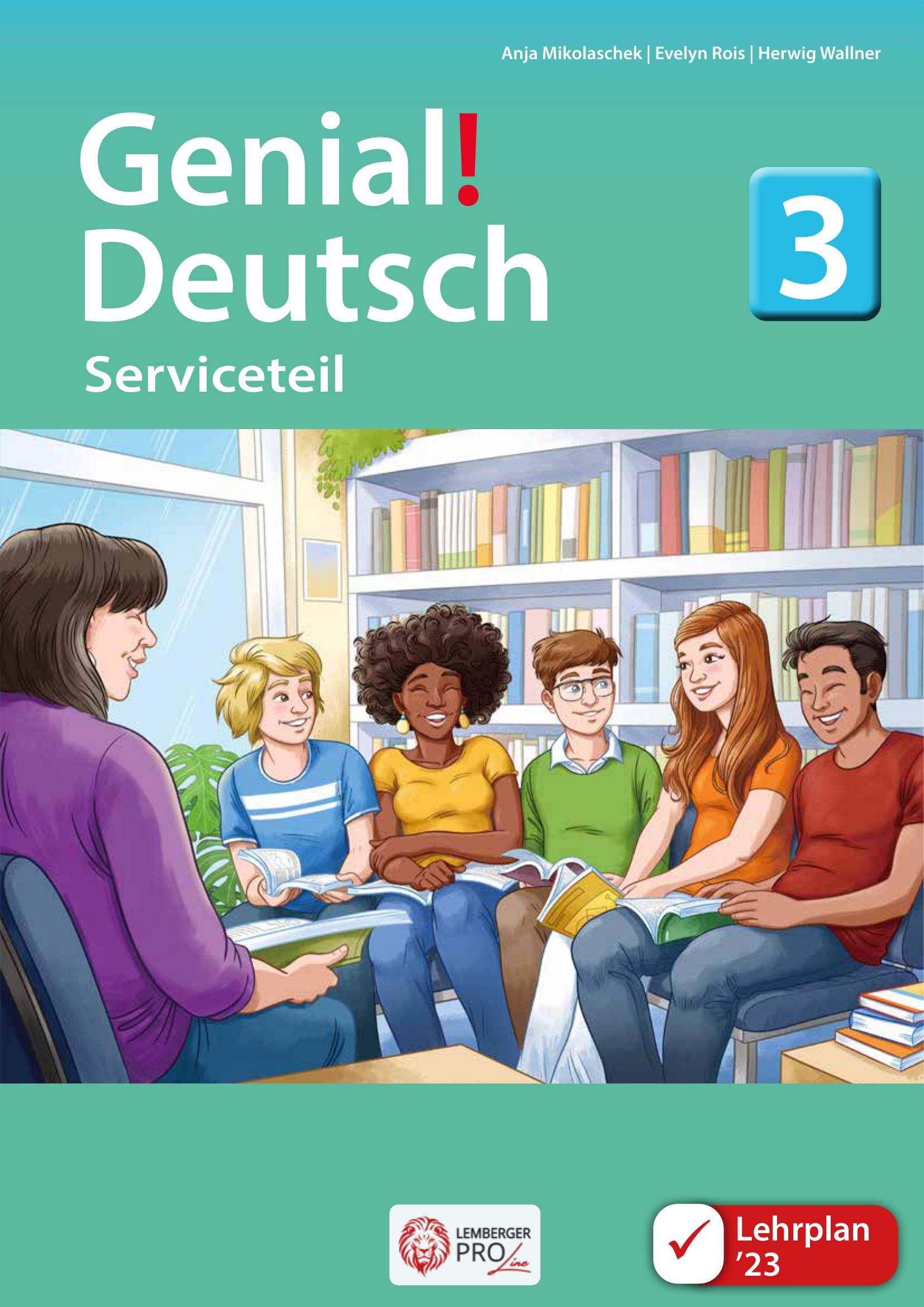 Genial! Deutsch 3 – Sprachbuch IKT LP’23 / Serviceteil mit Evaluationsseiten