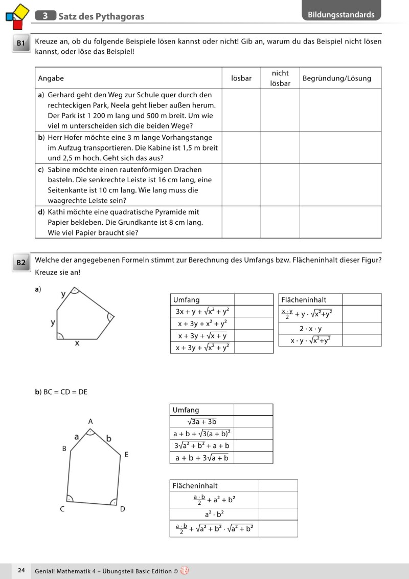 Genial! Mathematik 4 IKT – Übungsteil Basic Edition v3.3