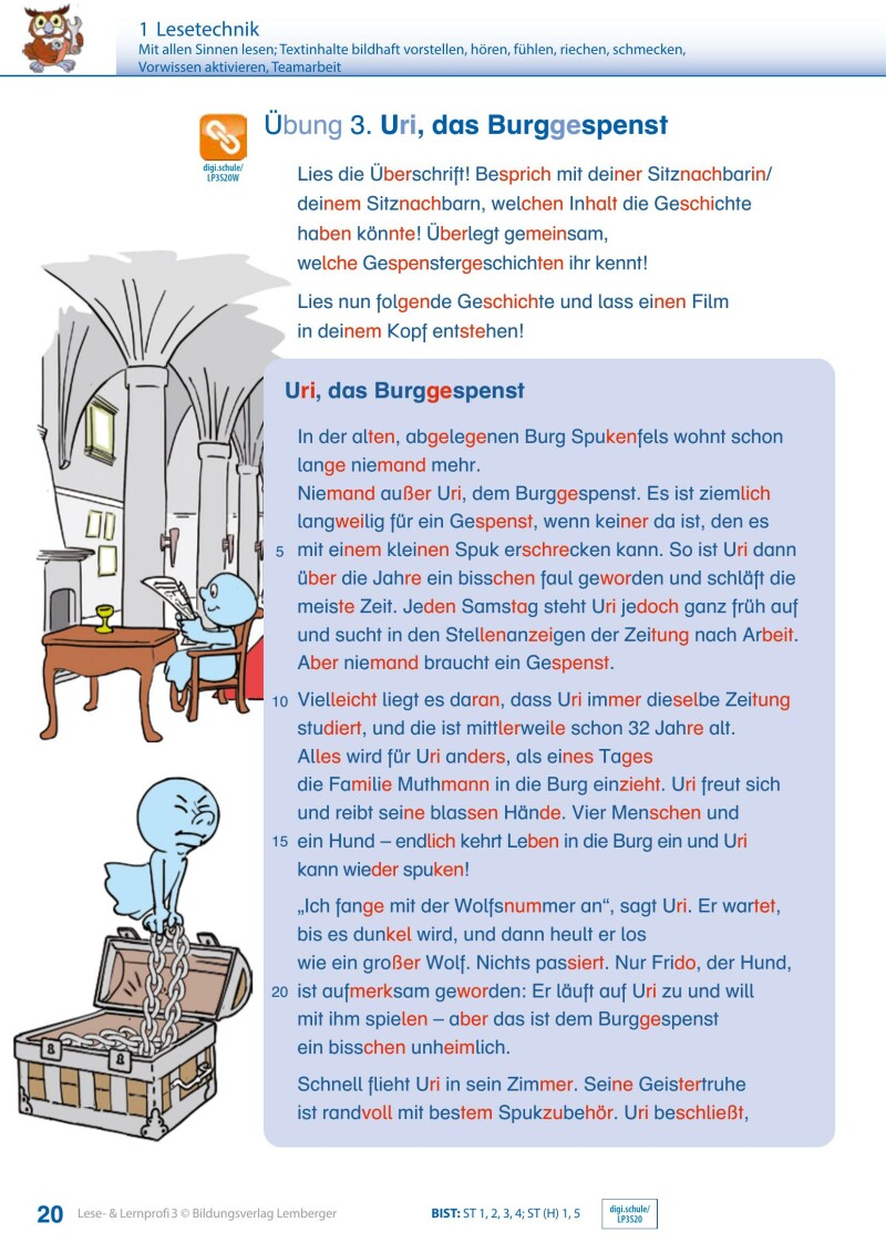 Lese- und Lernprofi 3 - Schulbuch: Silbierte Ausgabe_Version 3.1