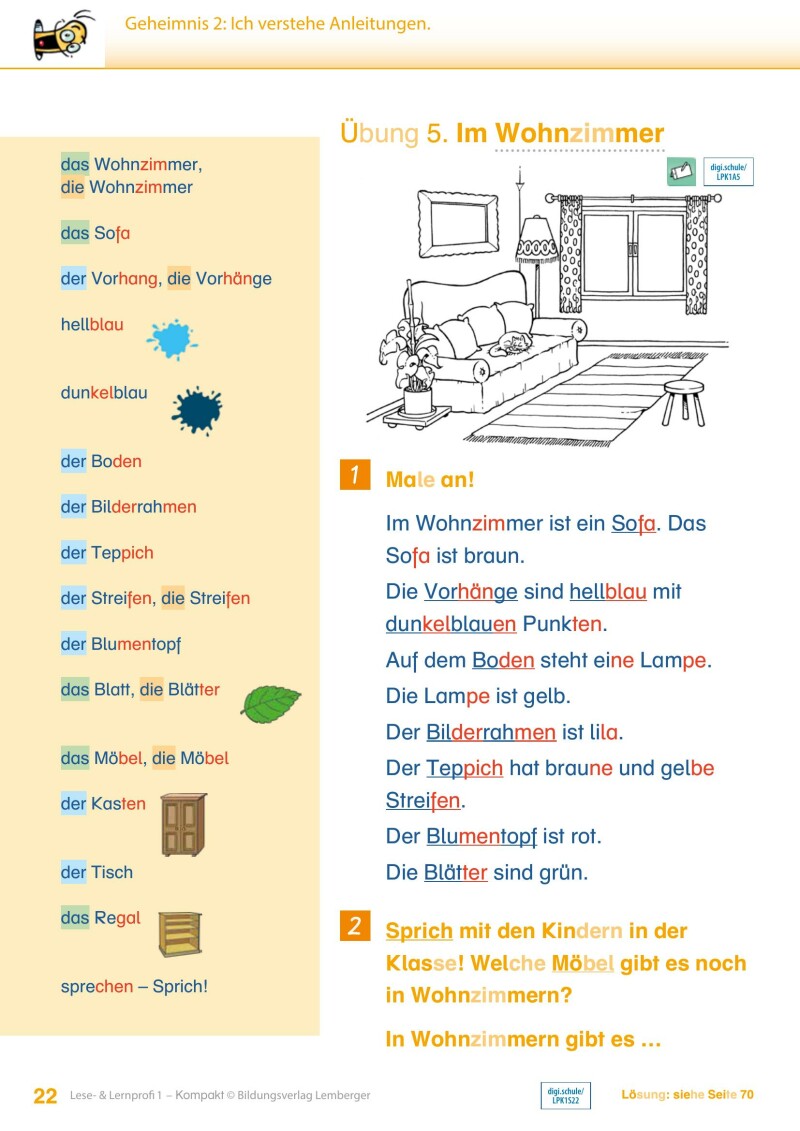 Lese- und Lernprofi 1 KOMPAKT LP’23 v1.1 / Schulbuch – silbierte Ausgabe