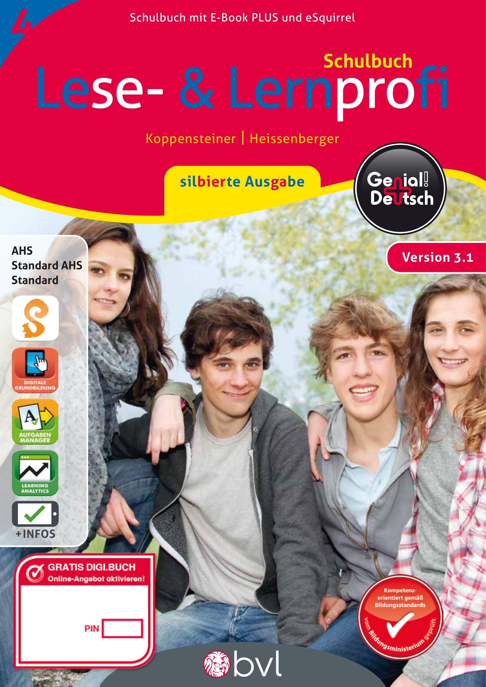 Genial! Deutsch 4 – Lese- und Lernprofi IKT v3.1 / Schulbuch silbierte Ausgabe 