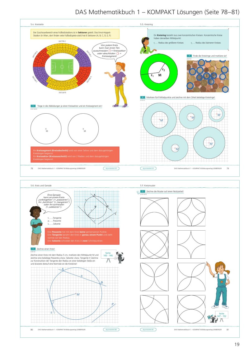 DAS Mathematikbuch 1 - KOMPAKT: Grundkompetenzen-Training - Lösungen