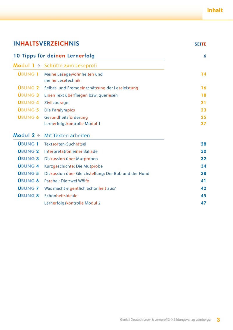 Genial! Deutsch 3 – Lese- und Lernprofi IKT LP’23 v.1.1 / Schulbuch silbierte Ausgabe