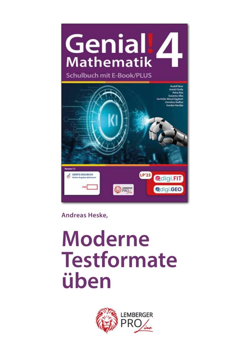 Genial! Mathematik 4 – moderne Testformate üben_LP’23