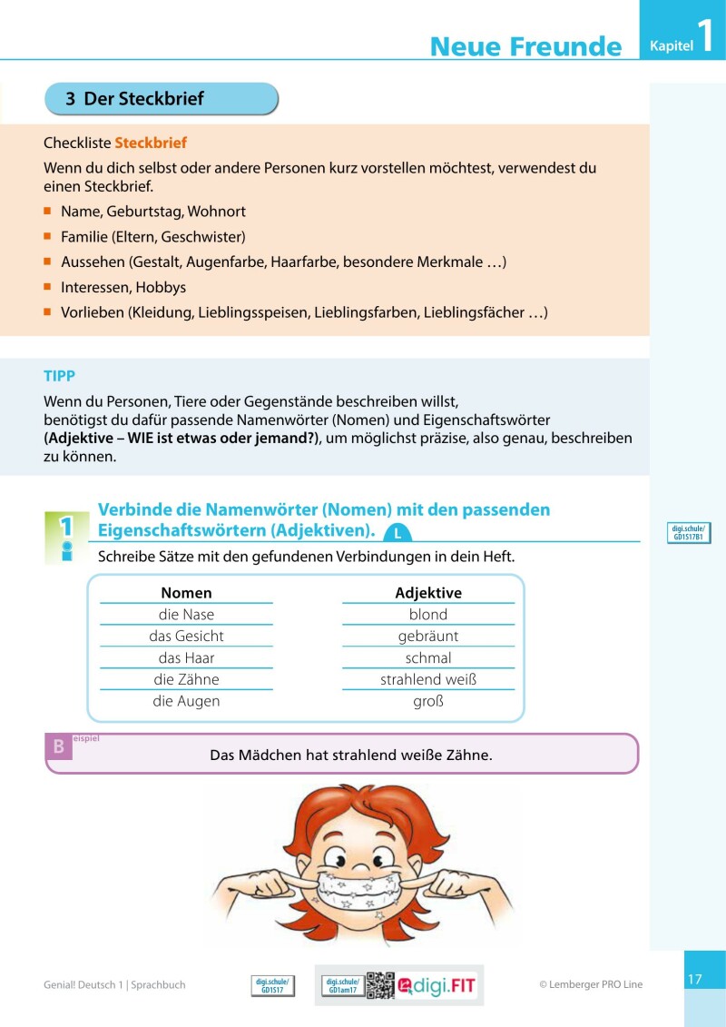 Genial! Deutsch 1 – Sprachbuch IKT LP’23 v.1.2 / Schulbuch