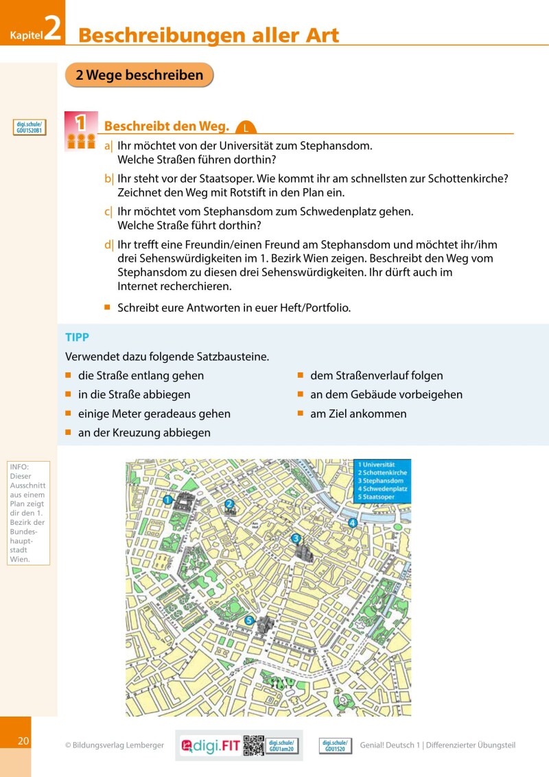 Genial! Deutsch 1 – Sprachbuch IKT LP’23 v.1.1 / Differenzierter Übungsteil