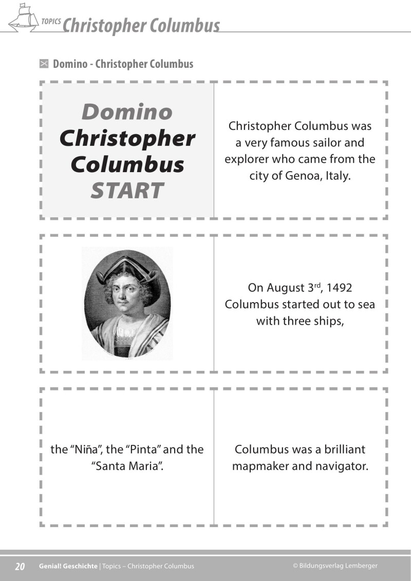 Genial! Geschichte 3 – topics 1: Columbus