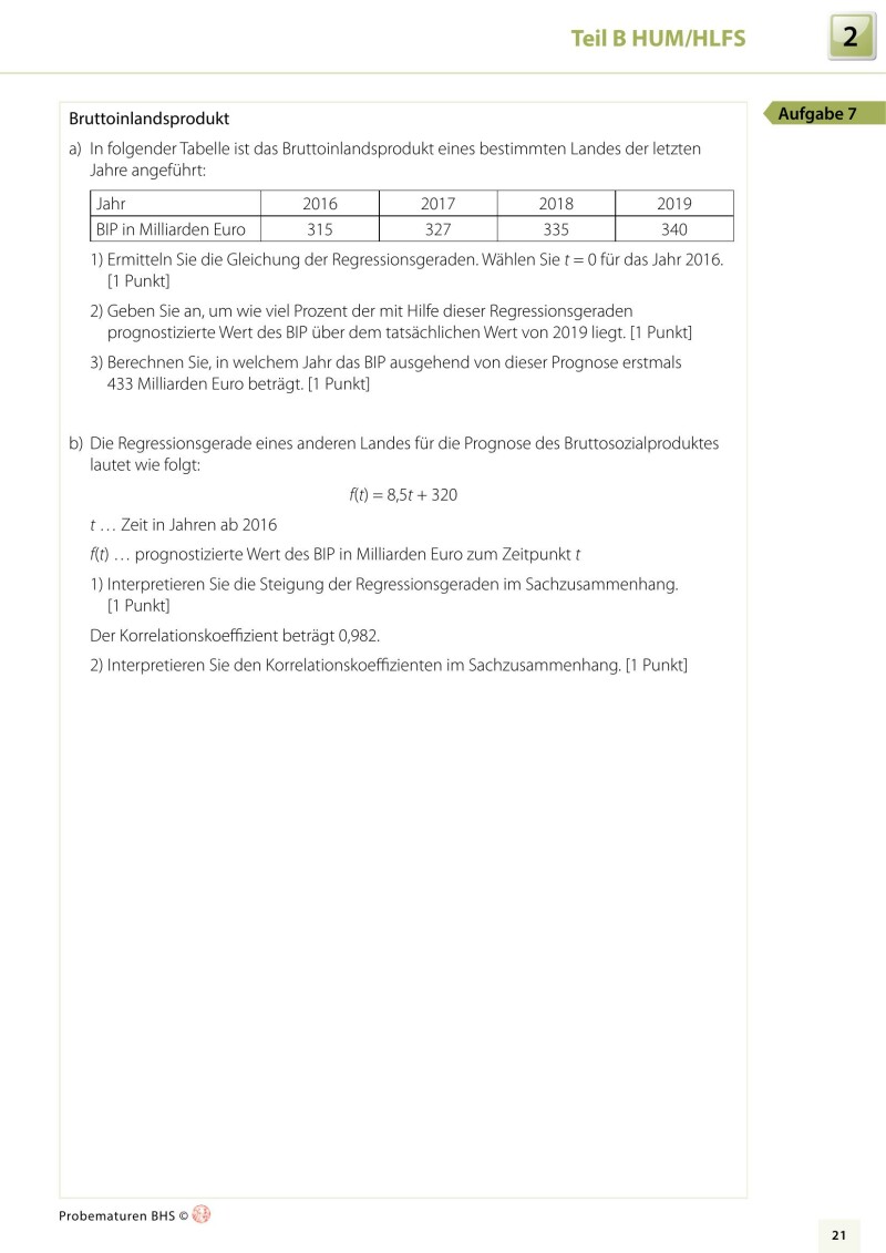 Mathematik BHS - Maturavorbereitung