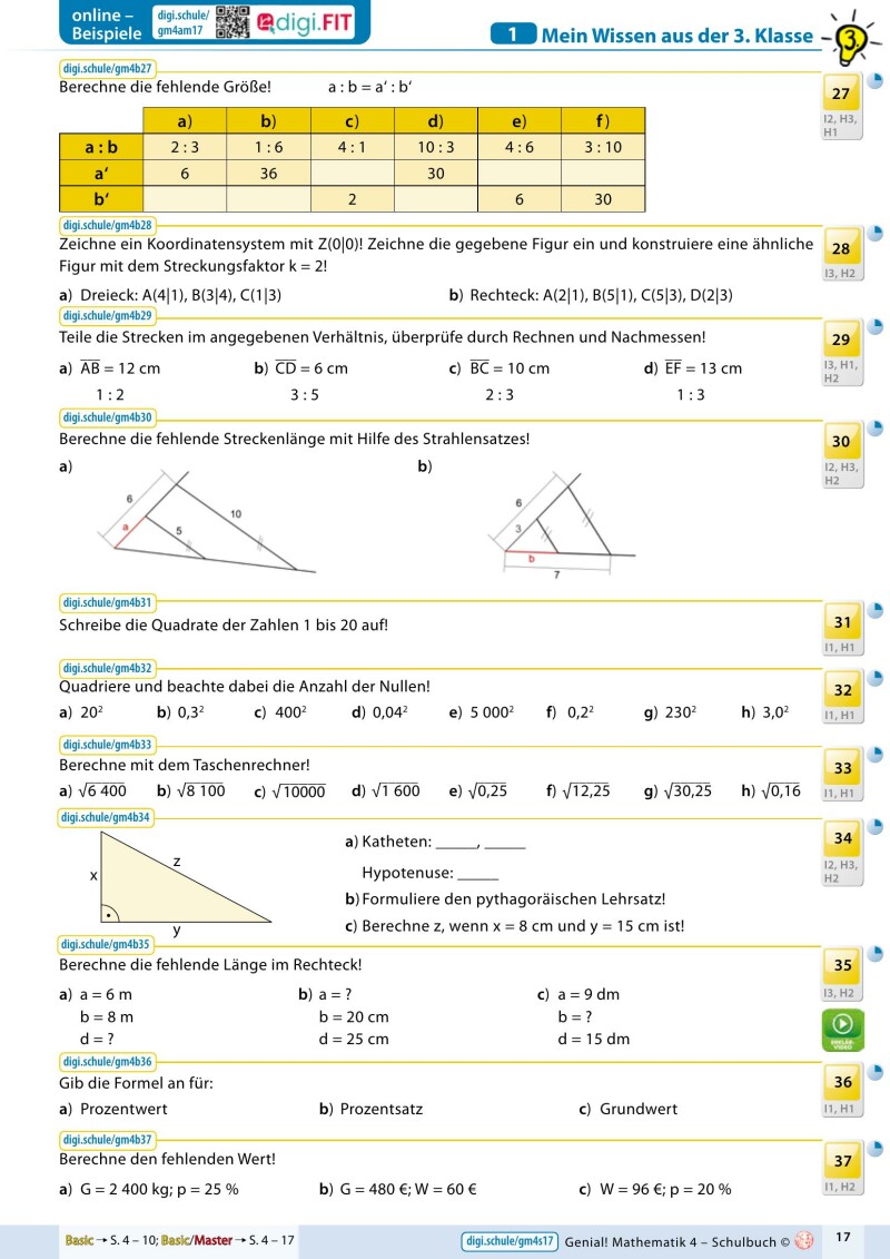 Genial! Mathematik 4 - eSquirrel Klassenlizenz