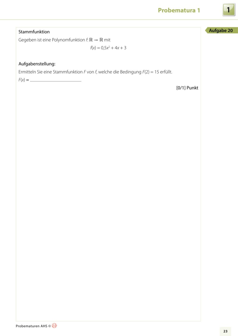 Mathematik AHS - Maturavorbereitung