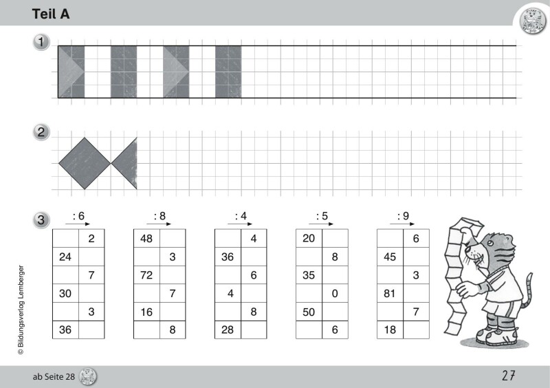Mathetiger 3 NEU - Schulbuch Tigertrainer - Teil A (für das 1. Semester)