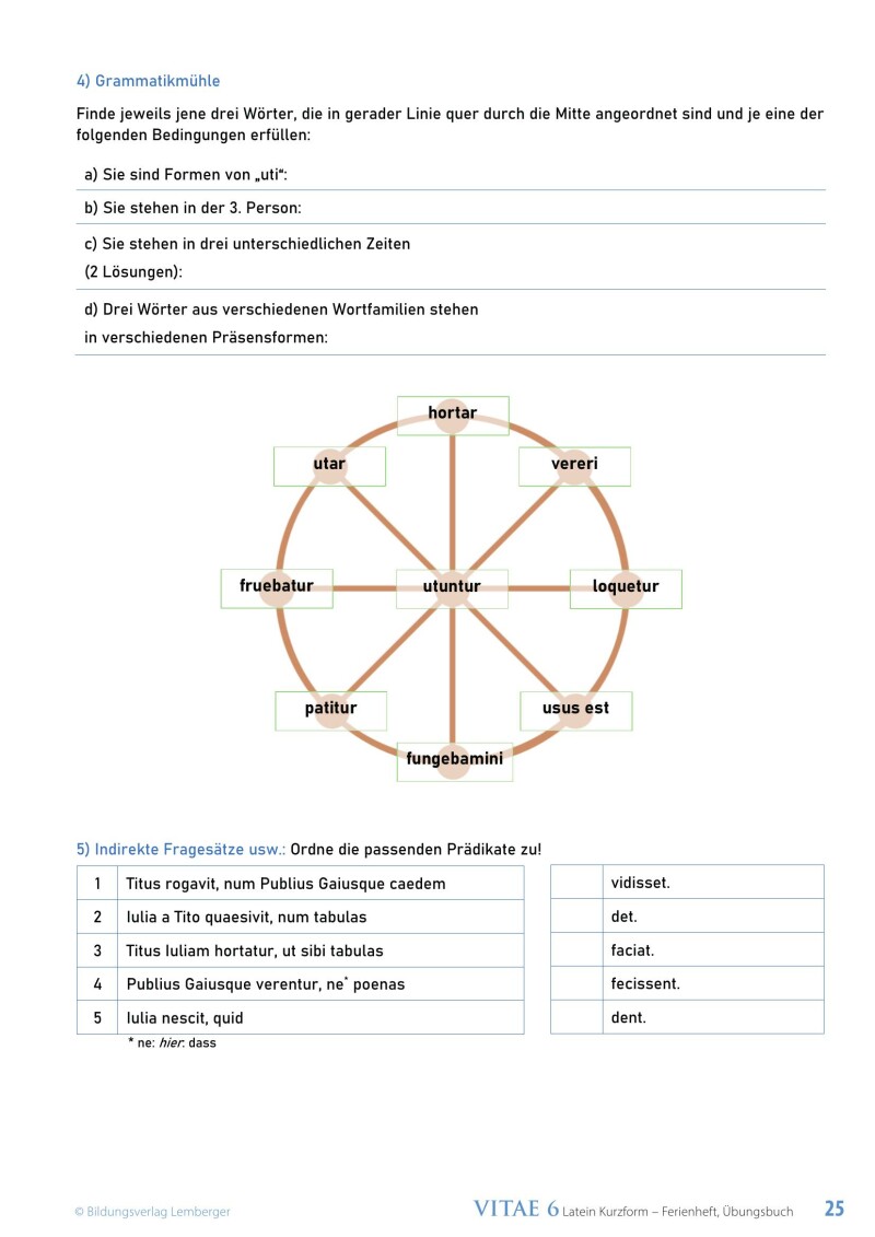 Vitae 6 / Ferienheft / Übungsbuch