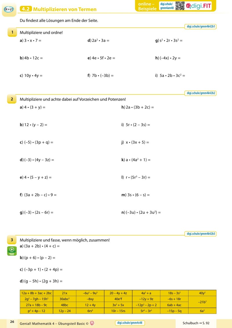 Genial! Mathematik 4 – Übungsteil IKT LP‘23 v1.1: Basic Edition
