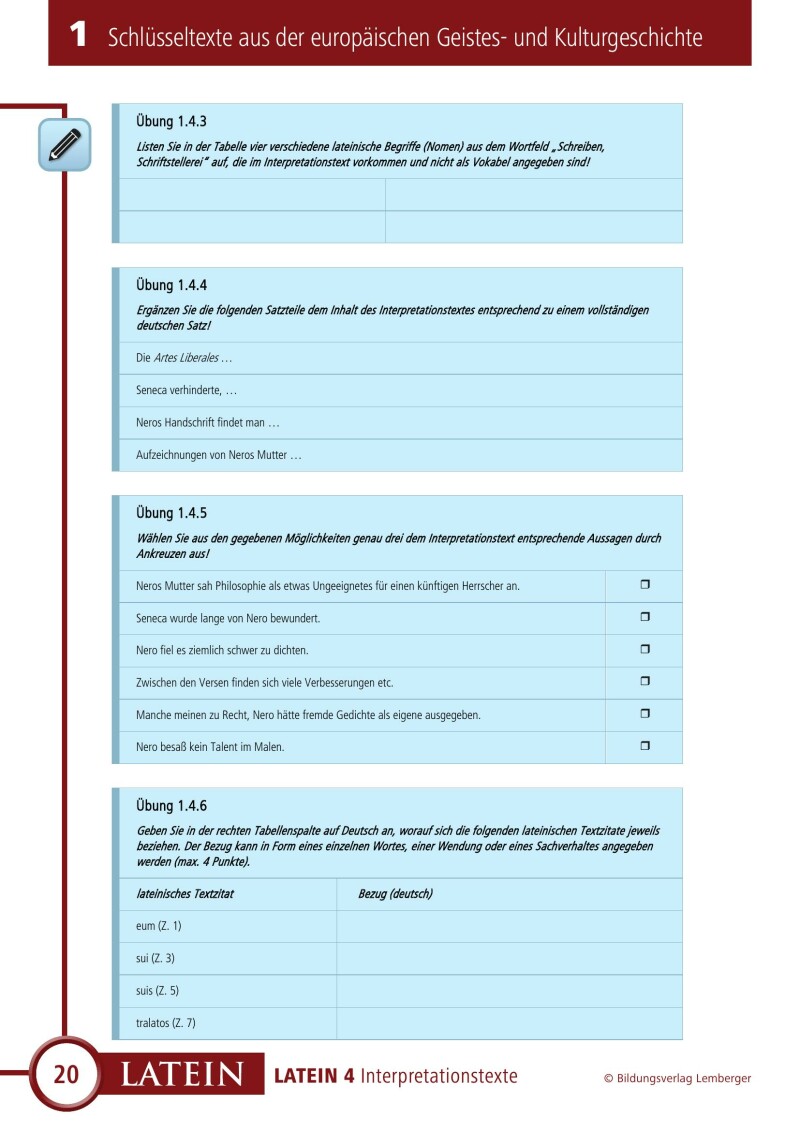 Vitae - Interpretationstexte Band 4 (für Latein vierjährig)