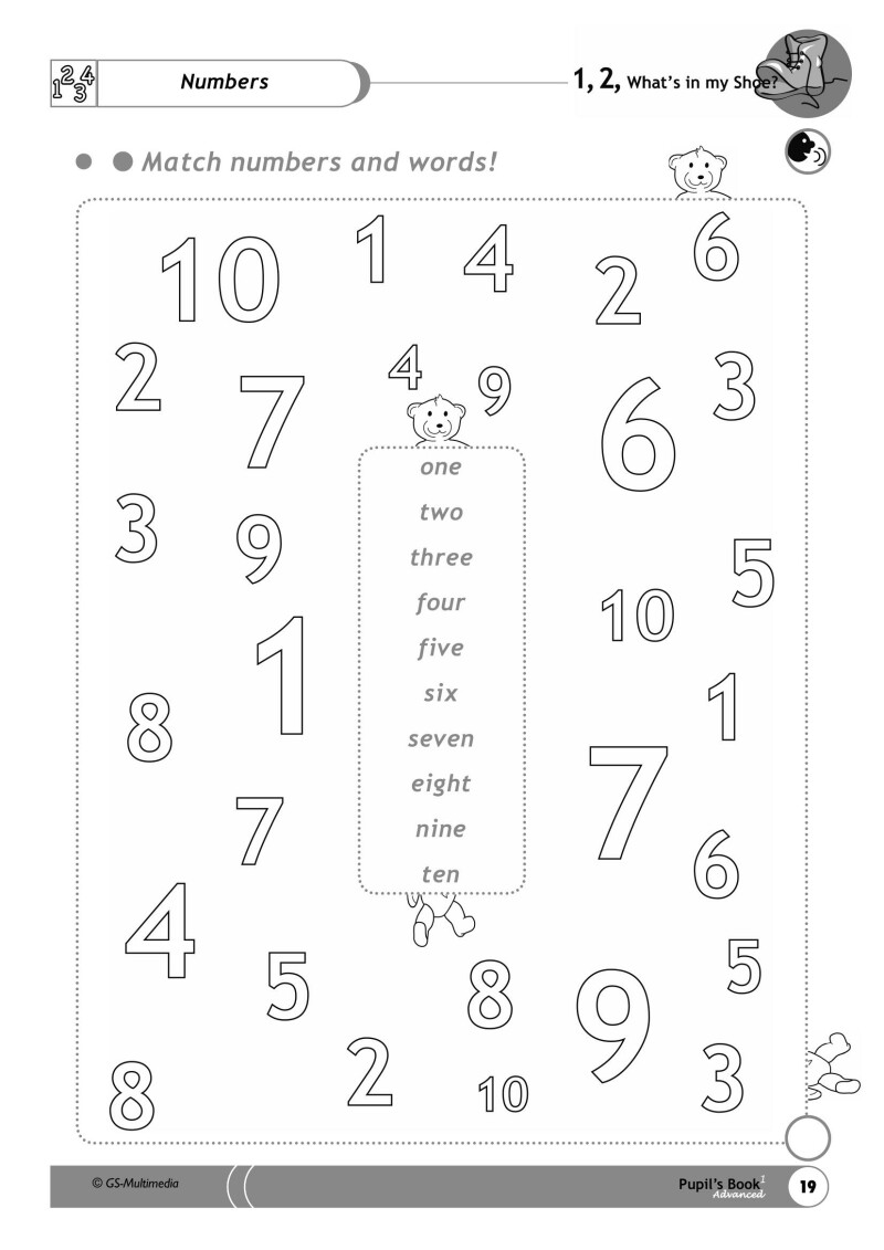 1,2, What's in my Shoe? - Pupil's Book 1 - Advanced