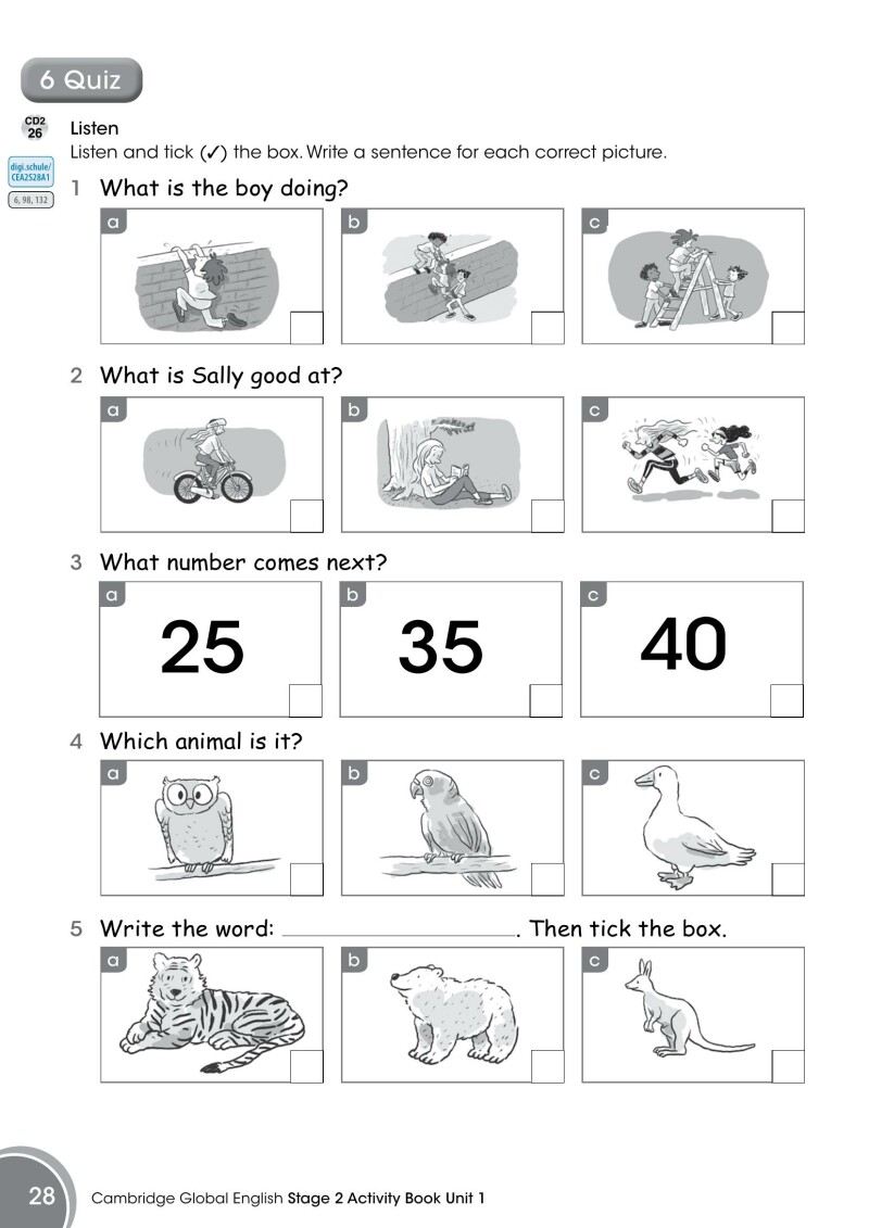 Cambridge Global English 2 – Activity Book mit E-Book_LP’23 v.1.1 / Schulbuch