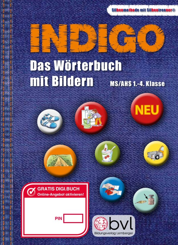 INDIGO – Silben-Themen-Wörterbuch: Differenziertes Wörterbuch mit illustrierten Themen und Grundwortschatz