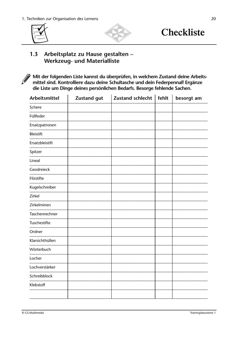 Kompetenz Lernen® – future training – Trainingsbausteine 1