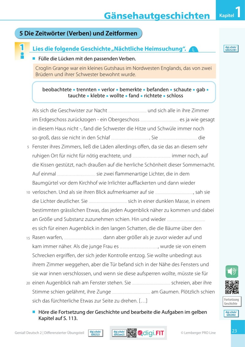 Genial! Deutsch 2 – Sprachbuch IKT LP’23 v.1.2 / Differenzierter Übungsteil