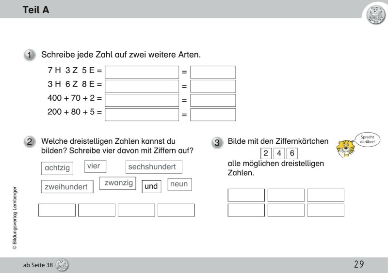 Mathetiger 3 NEU - Schulbuch Tigertrainer - Teil A (für das 1. Semester)