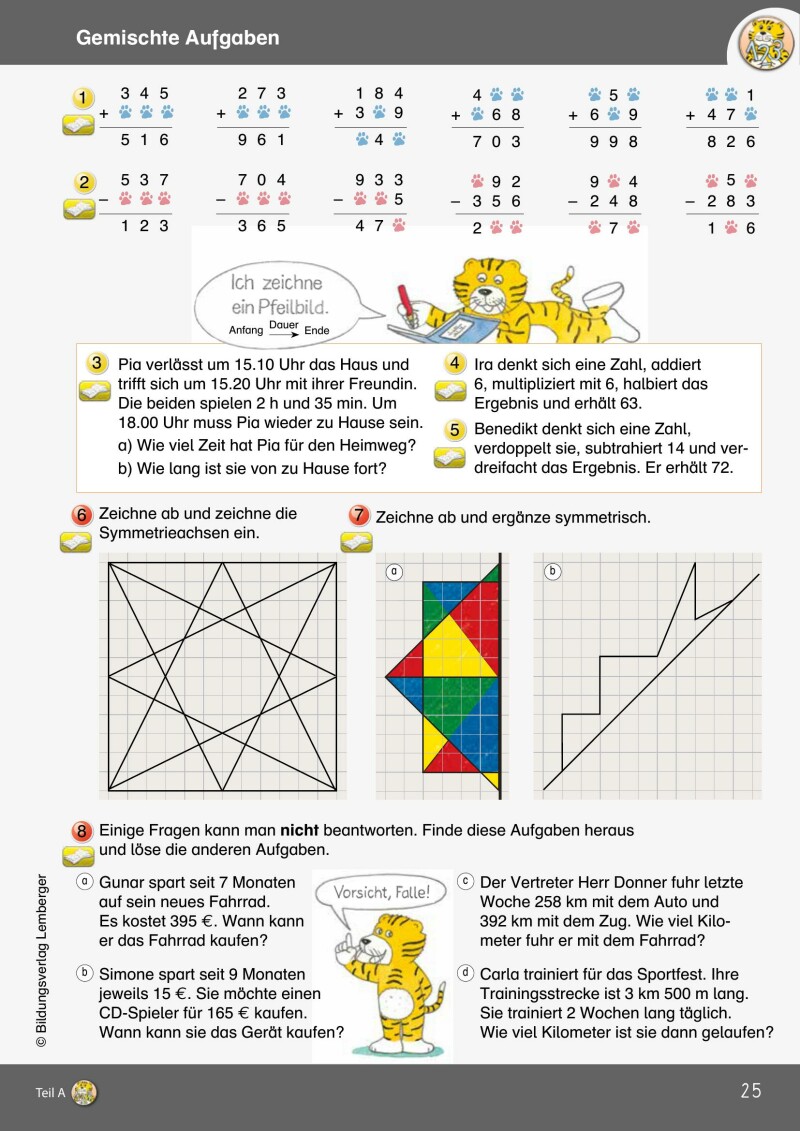 Mathetiger 4 NEU - Schulbuch Teil A (für das 1. Semester)