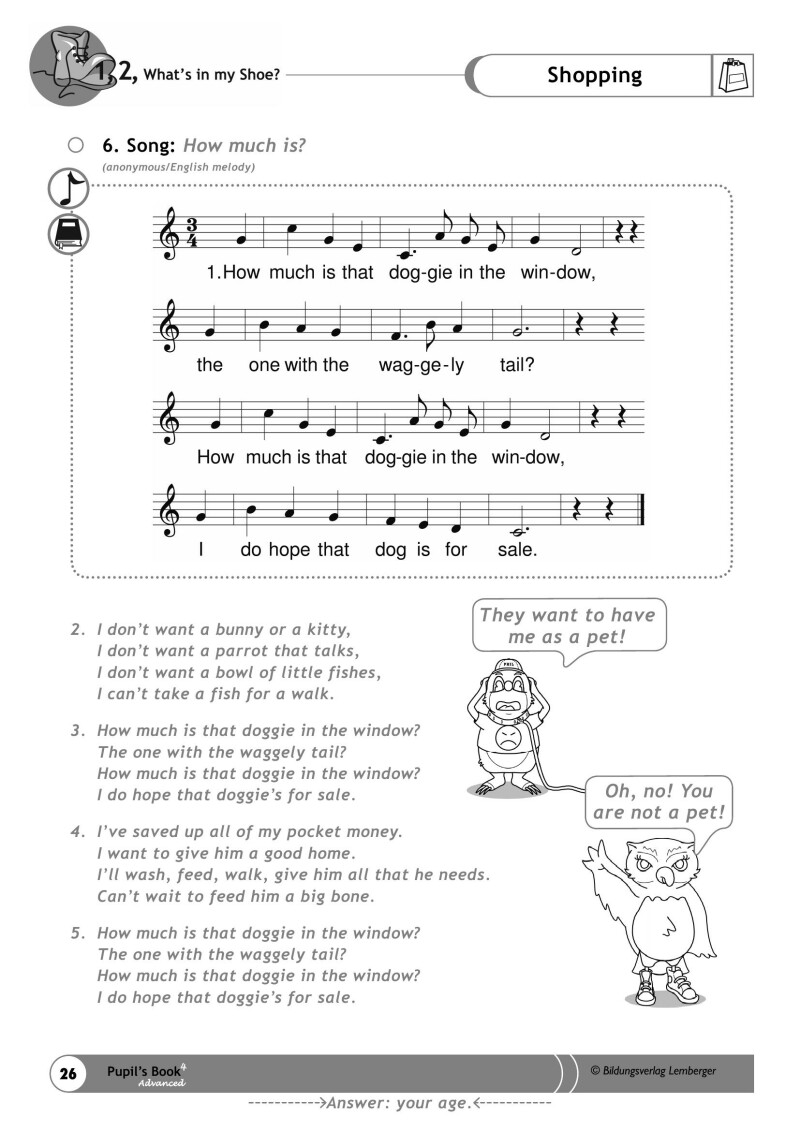 1,2, What's in my Shoe? - Pupil's Book 4 - Advanced