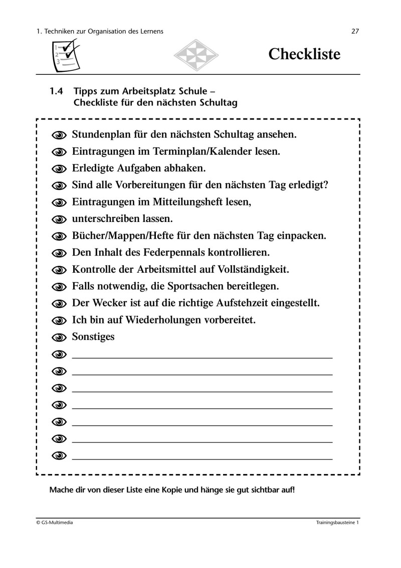 Kompetenz Lernen® – future training – Trainingsbausteine 1