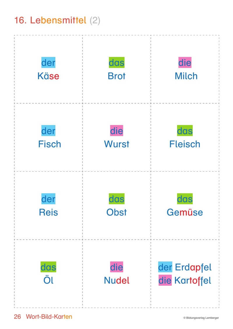 Genial! Deutsch DAZ - Schritt für Schritt zukunftsfit - Heft mit Wortkarten