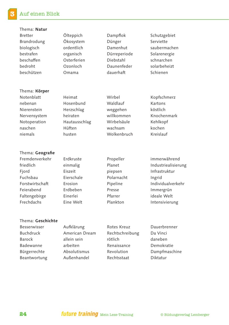 Kompetenz Lernen® - future training - Mein Lese-Training