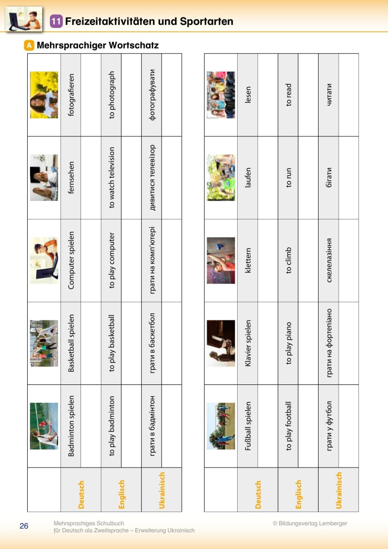 Trutnovskys sprachsensible Lernmaterialien für DaZ - Mehrsprachiges Lehrbuch für Deutsch als Zweitsprache / Erweiterung Ukrainisch
