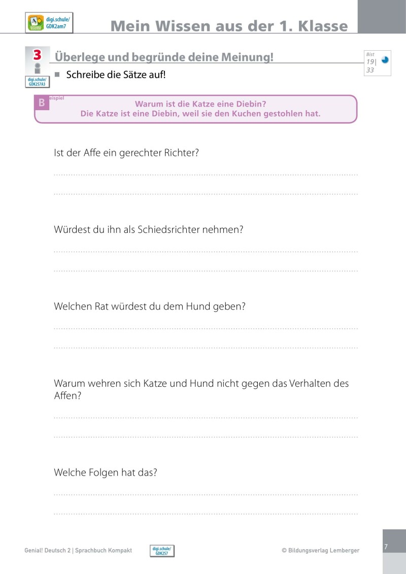 Genial! Deutsch 2 – Sprachbuch Kompakt IKT_Version 1.2: Schulbuch für das Leistungsniveau ”Standard”