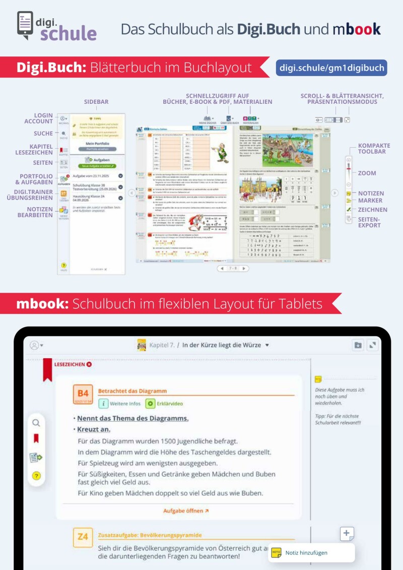 Genial! Mathematik 1 – Schulbuch IKT LP‘23 v.1.3