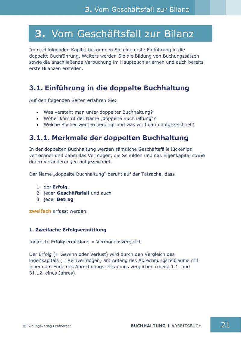Buchhaltung 1 - Arbeitsbuch mit Lösungen