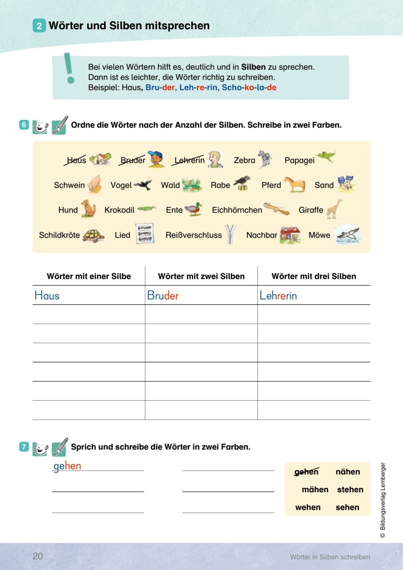 INDIGO - Silben-Themen-Wörterbuch: Arbeitsheft 3 - Rechtschreiben