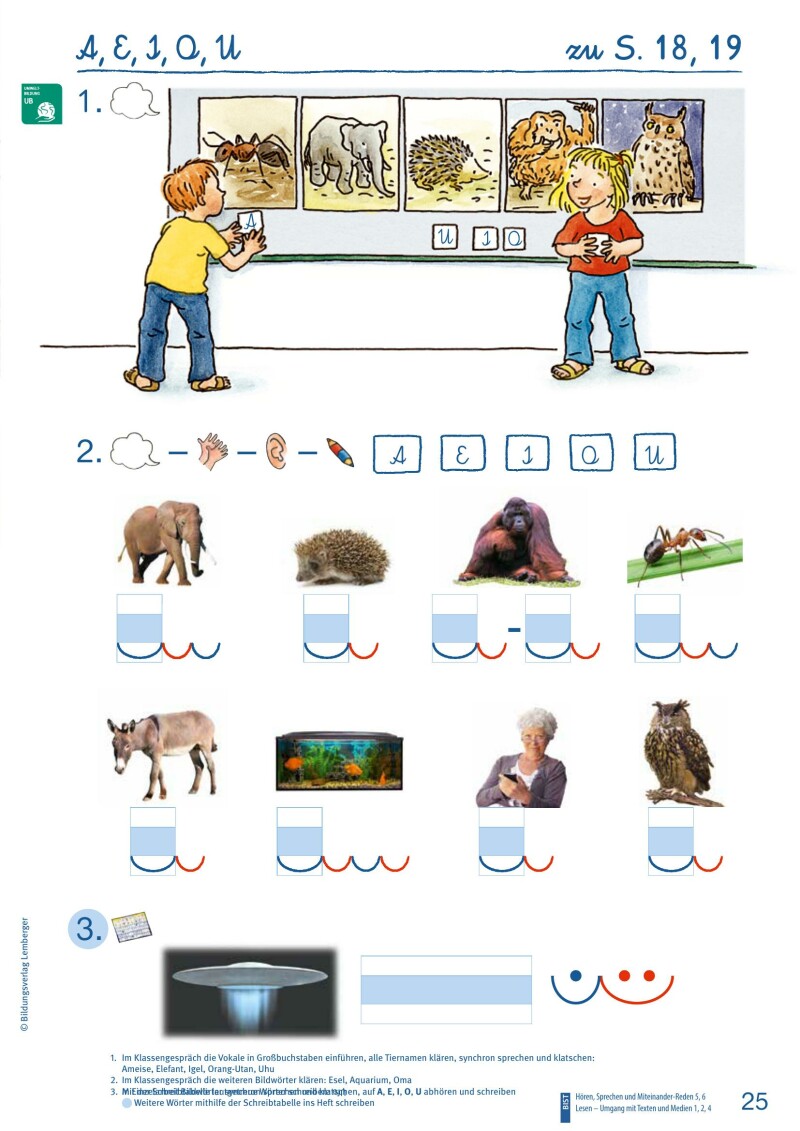 ABC der Tiere 1 – Schulbuch: Lesen in Silben – Arbeitsheft – Teil A Schreibschrift LP‘23 v1.1