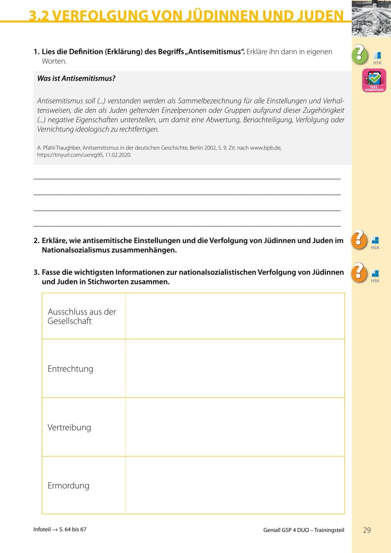 Genial! DUO Geschichte 4 - Trainings-Teil