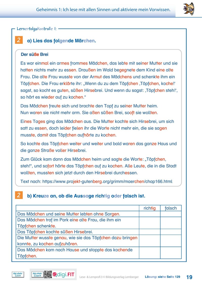 Lese- und Lernprofi 3 LP’23 v1.1 / Schulbuch – silbierte Ausgabe