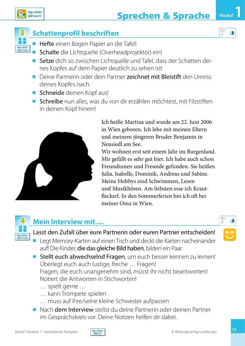 Genial! Deutsch 1 – Sprachbuch Kompakt IKT_Version 1.2: Schulbuch für das Leistungsniveau ”Standard”