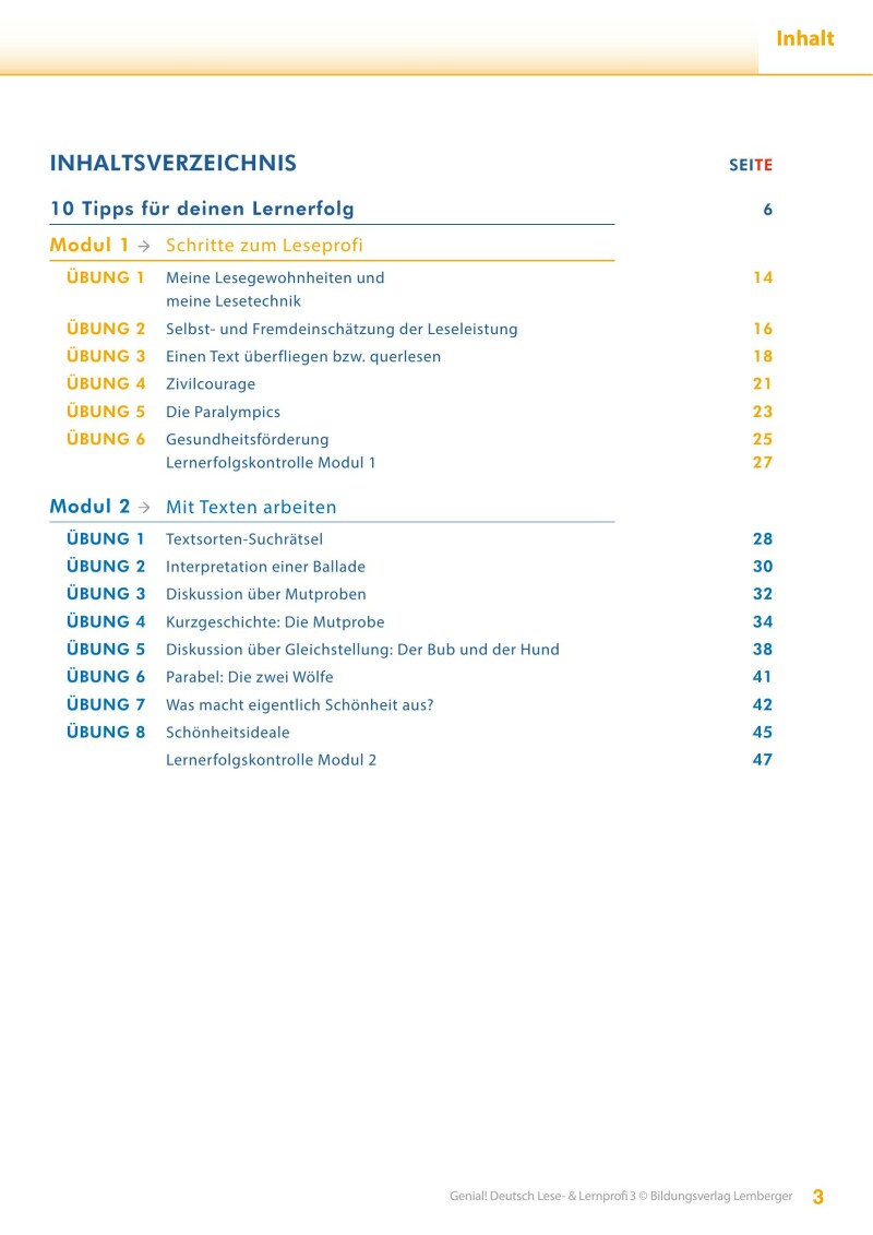 Genial! Deutsch 3 – Lese- und Lernprofi IKT LP’23 v.1.1 / Schulbuch
