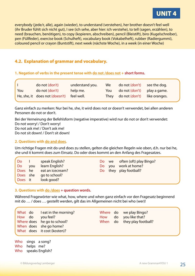 Modern English – A new Grammar4YOU_Band 1 (A1/A2) / mit allen Lösungen
