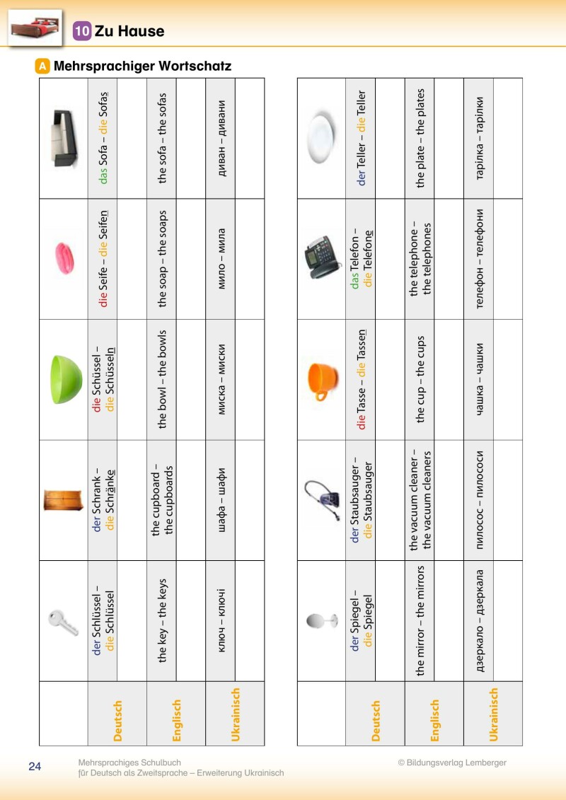 Trutnovskys sprachsensible Lernmaterialien für DaZ - Mehrsprachiges Lehrbuch für Deutsch als Zweitsprache / Erweiterung Ukrainisch