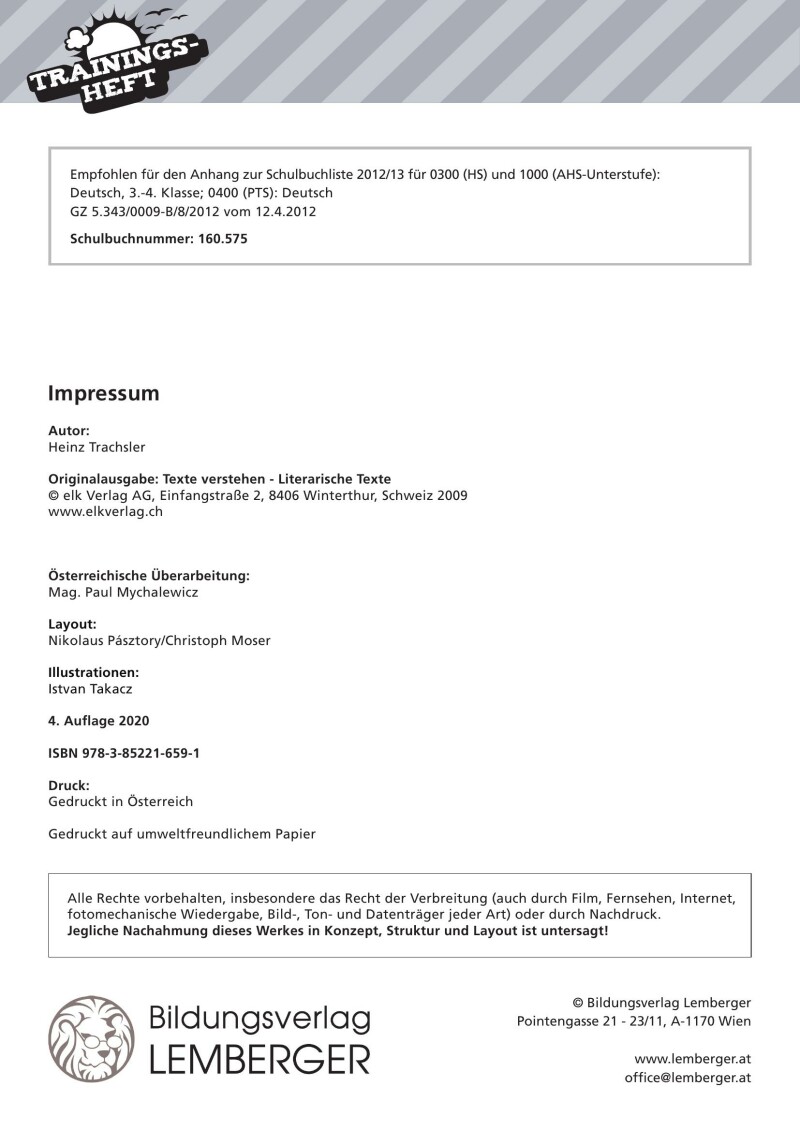 Genial! Deutsch – Trainingsheft Texte verstehen 1 – Literarische Texte und Lernkontrollen – Sek 1
