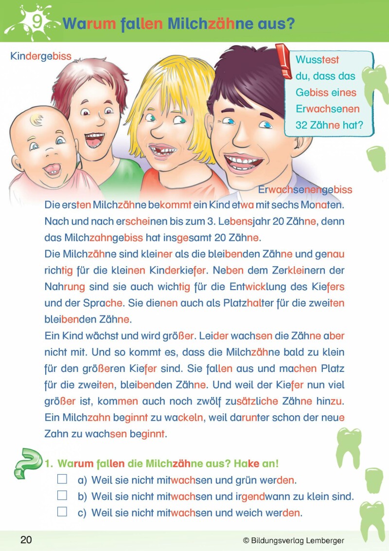 Ich kann's! - Ferien-Trainings-Heft Deutsch 1 mit Lösungen