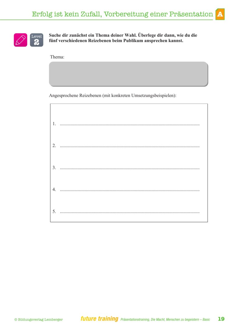 Kompetenz Lernen® - future training - Präsentationstraining - Basic Edition