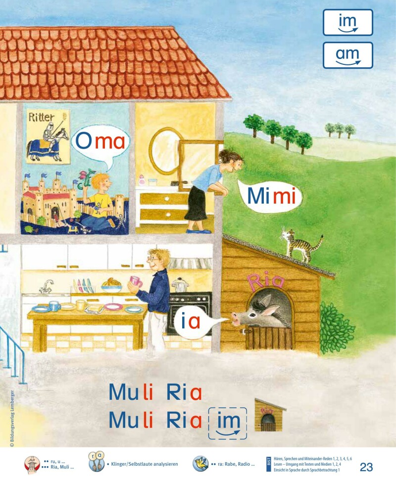 ABC der Tiere 1 - Schulbuch Kompaktausgabe: Lesen in Silben - Silbenfibel