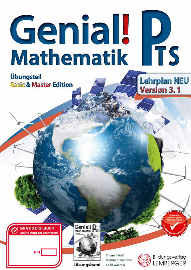Genial! Mathematik PTS - Übungsteil: Basic + Master Edition Version 3.1 mit Hörbuch, Aufgabenmanager